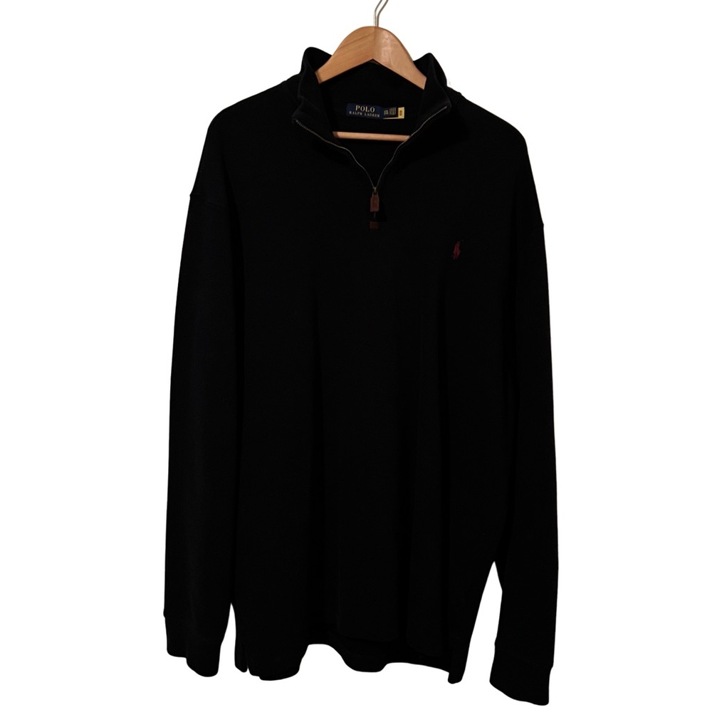 Polo by Ralph Rauren | Half-Zip Fleece Pullover | Dark Blue